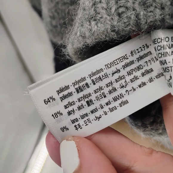 ZARA Stripe sweater alpaca wool blend sheer light cozy soft transitional weathe - Picture 15 of 16